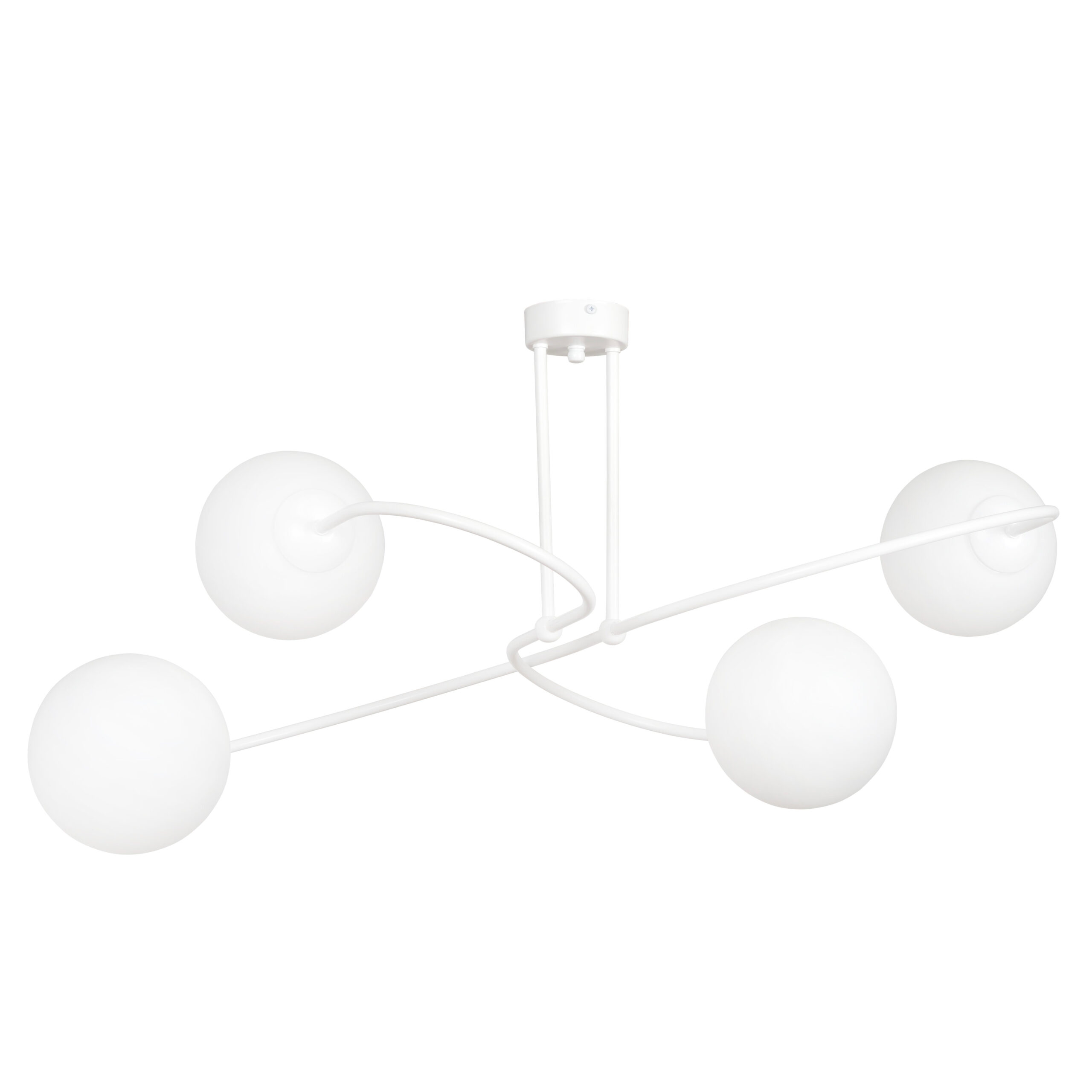 Plafonnier Selbi avec base en métal et bras en hélice au design contemporain par Emibig Plafonnier Selbi avec base en métal et bras en hélice au design contemporain par Emibig
