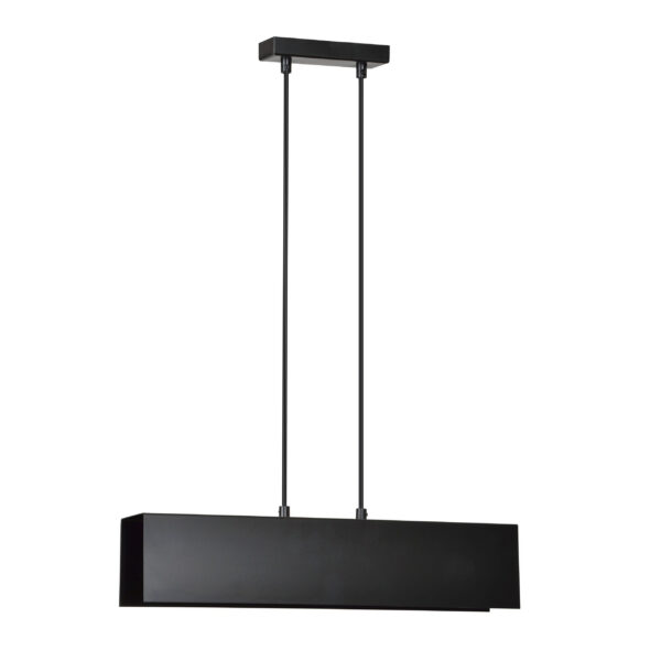 Suspension Gentor base et cache-ampoule en métal rectangle au design contemporain par Emibig