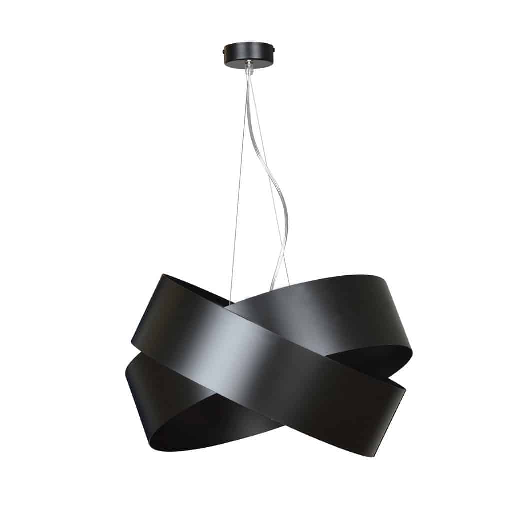 Suspension Vieno base en métal avec abat-jour à anneaux entrelacés au design contemporain par Emibig