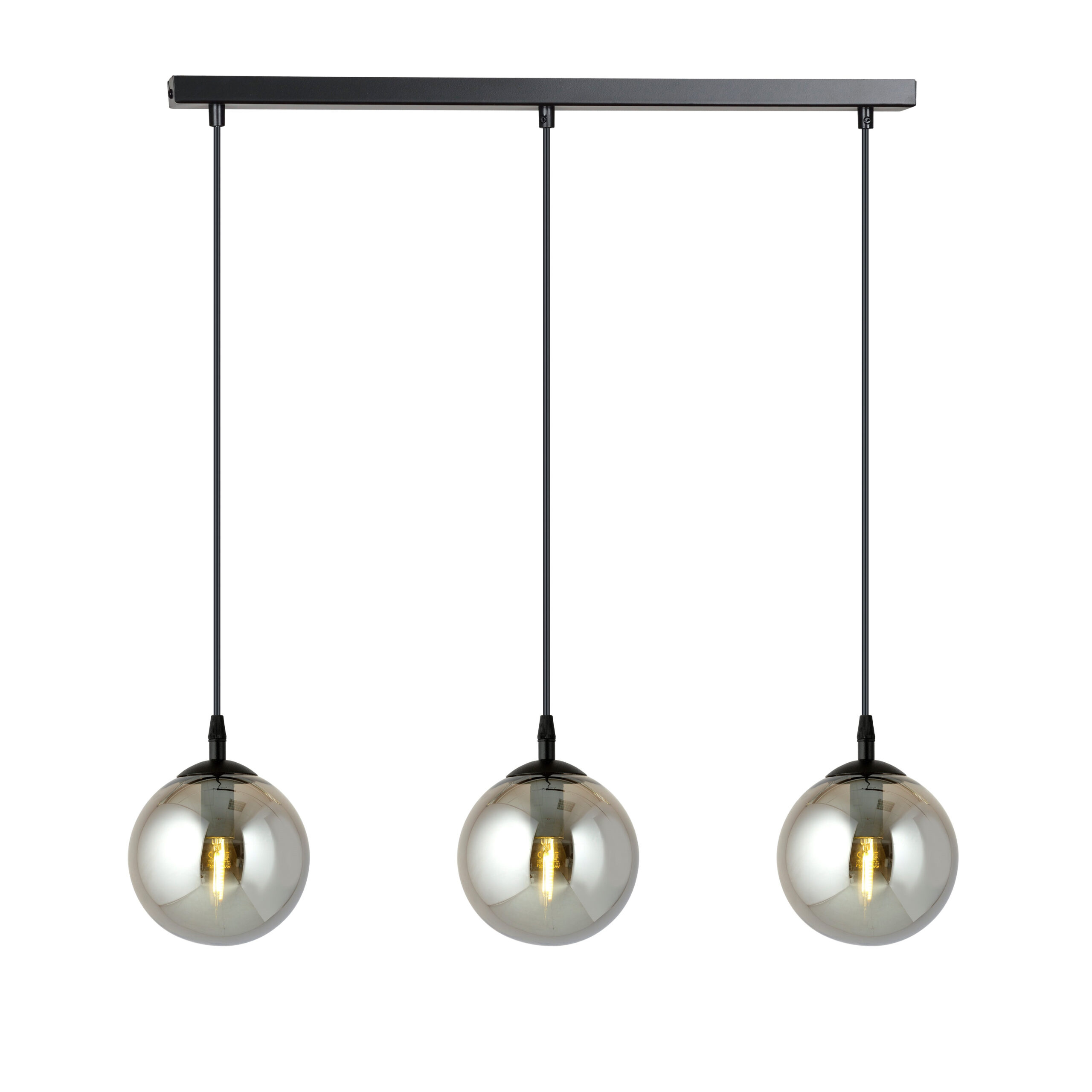 Suspension Cosmo base en métal rectangulaire et abat-jour en verre au design contemporain par Emibig Suspension Cosmo base en métal rectangulaire et abat-jour en verre au design contemporain par Emibig