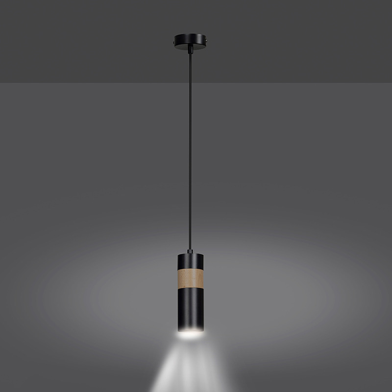 Suspension Akari base en métal avec abat-jour en tube scandinave au design contemporain par Emibig Suspension Akari base en métal avec abat-jour en tube scandinave au design contemporain par Emibig