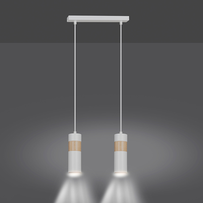 Suspension Akari base en métal avec abat-jour en tube scandinave au design contemporain par Emibig Suspension Akari base en métal avec abat-jour en tube scandinave au design contemporain par Emibig
