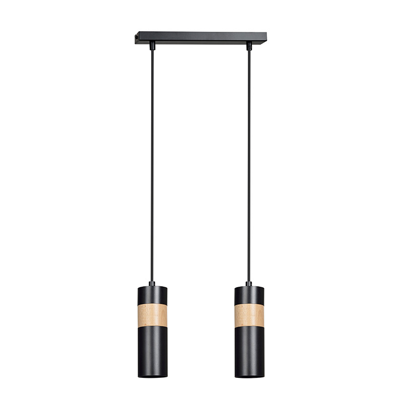 Suspension Akari base en métal avec abat-jour en tube scandinave au design contemporain par Emibig Suspension Akari base en métal avec abat-jour en tube scandinave au design contemporain par Emibig