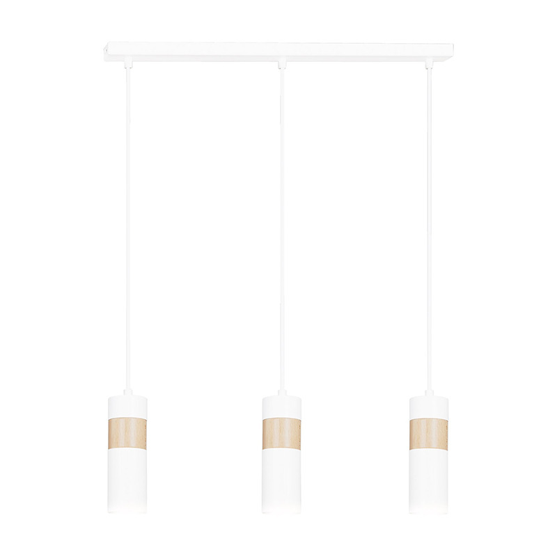 Suspension Akari base en métal avec abat-jour en tube scandinave au design contemporain par Emibig Suspension Akari base en métal avec abat-jour en tube scandinave au design contemporain par Emibig
