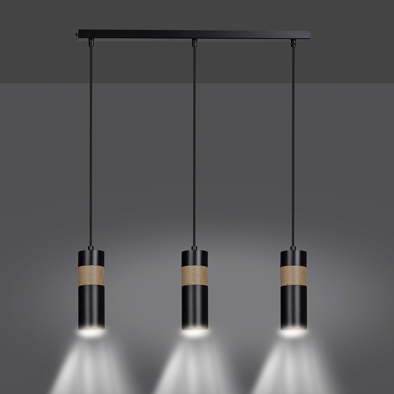 Suspension Akari base en métal avec abat-jour en tube scandinave au design contemporain par Emibig Suspension Akari base en métal avec abat-jour en tube scandinave au design contemporain par Emibig