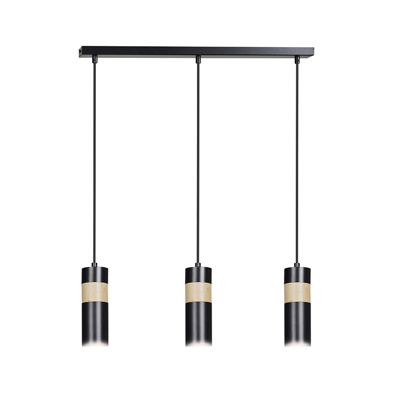 Suspension Akari base en métal avec abat-jour en tube scandinave au design contemporain par Emibig Suspension Akari base en métal avec abat-jour en tube scandinave au design contemporain par Emibig