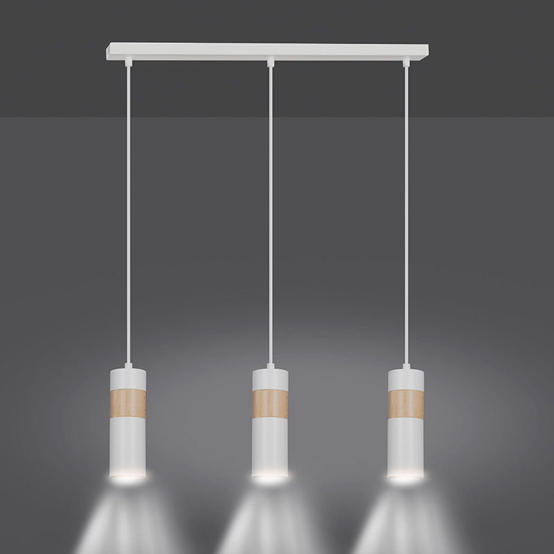 Suspension Akari base en métal avec abat-jour en tube scandinave au design contemporain par Emibig Suspension Akari base en métal avec abat-jour en tube scandinave au design contemporain par Emibig