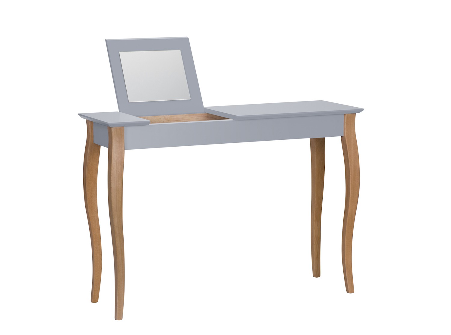Console meuble design en bois avec miroir Lillo large par Marcin Gładzik