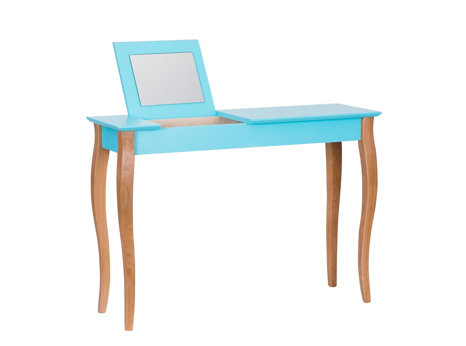 Console meuble design en bois avec miroir Lillo large par Marcin Gładzik