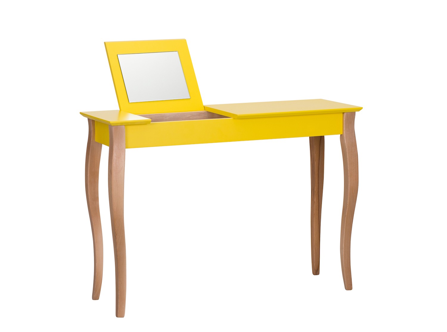 Console meuble design en bois avec miroir Lillo large par Marcin Gładzik