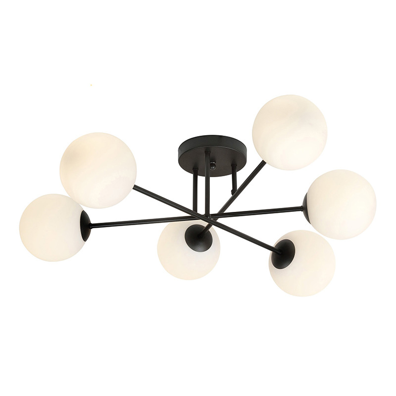 Plafonnier Roma avec base en métal à bras multiple au design contemporain par Emibig Plafonnier Roma avec base en métal à bras multiple au design contemporain par Emibig