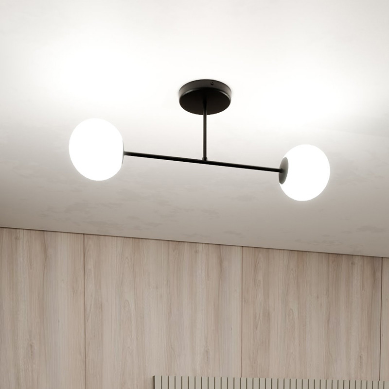 Plafonnier Roma avec base en métal à bras multiple au design contemporain par Emibig Plafonnier Roma avec base en métal à bras multiple au design contemporain par Emibig