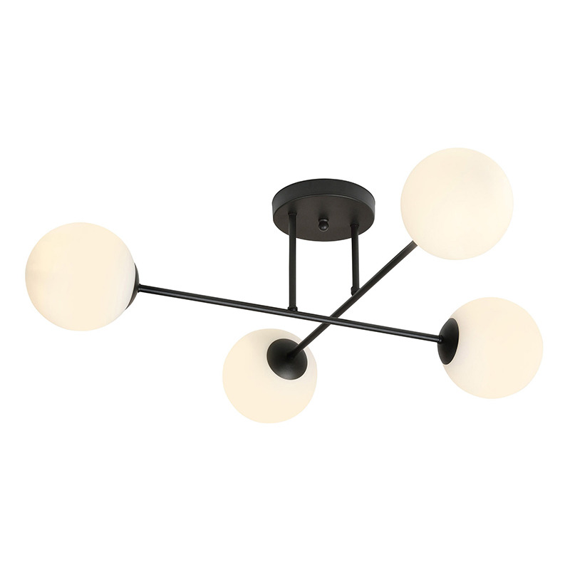 Plafonnier Roma avec base en métal à bras multiple au design contemporain par Emibig Plafonnier Roma avec base en métal à bras multiple au design contemporain par Emibig