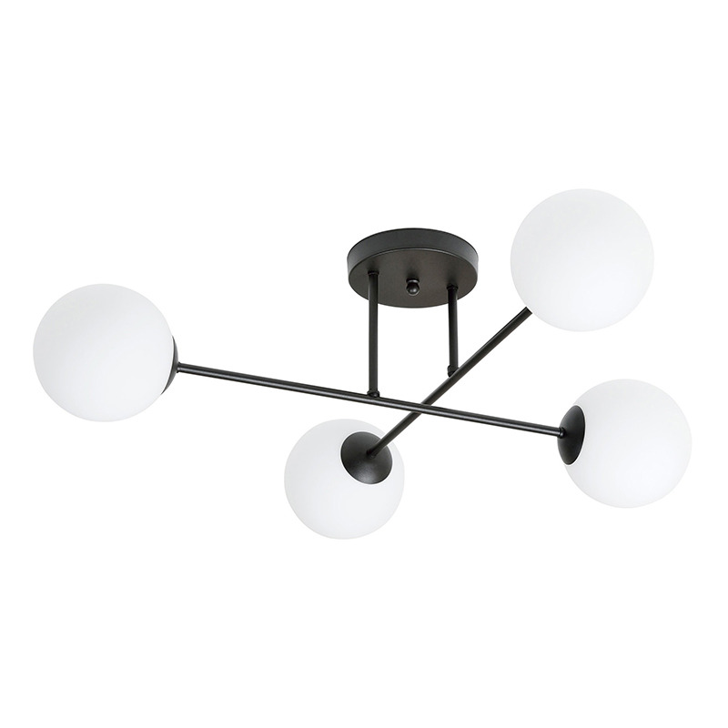 Plafonnier Roma avec base en métal à bras multiple au design contemporain par Emibig Plafonnier Roma avec base en métal à bras multiple au design contemporain par Emibig