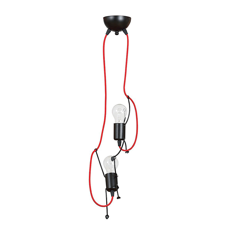 Suspension Bobi avec base en métal et abat-jour en forme de silhouette humaine au design contemporain par Emibig