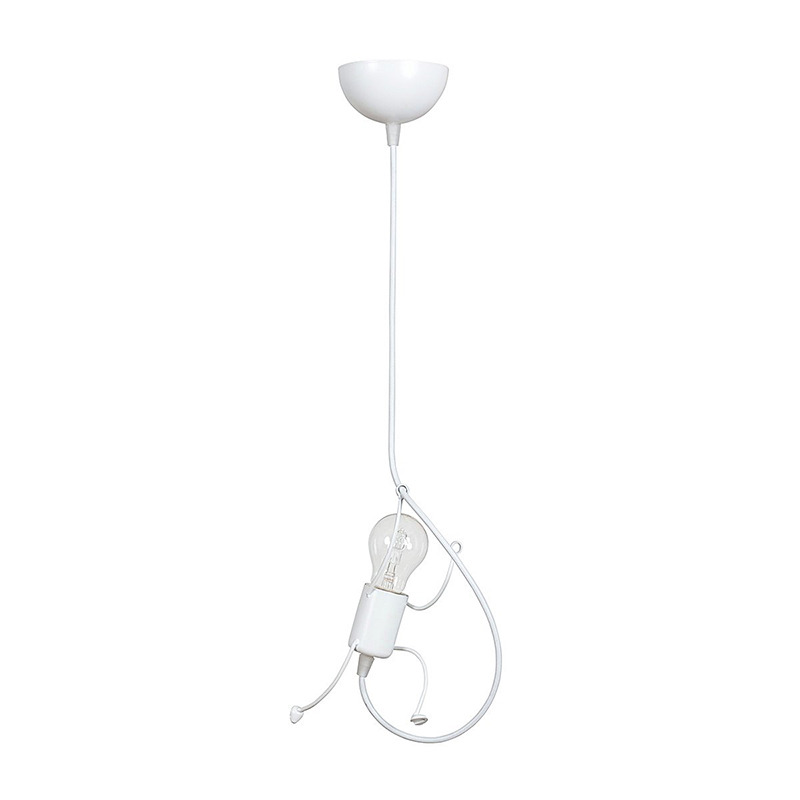 Suspension Bobi avec base en métal et abat-jour en forme de silhouette humaine au design contemporain par Emibig