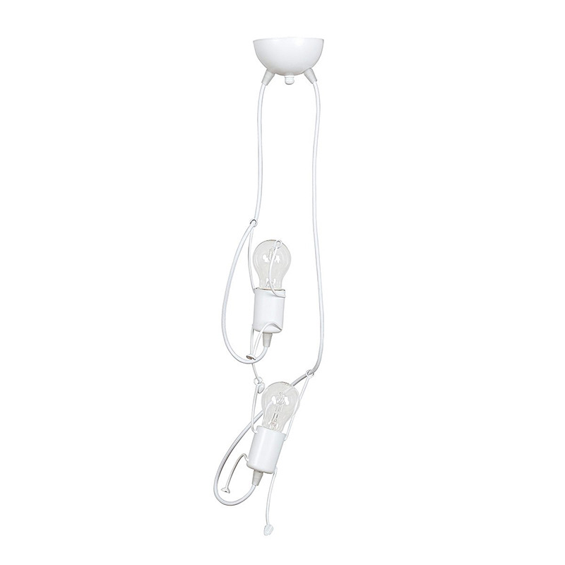 Suspension Bobi avec base en métal et abat-jour en forme de silhouette humaine au design contemporain par Emibig