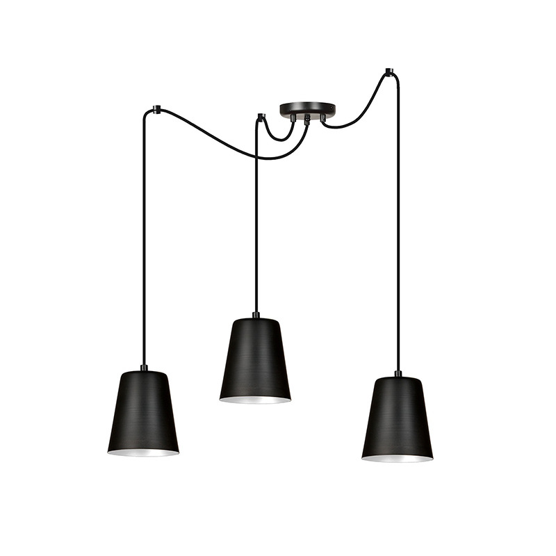 Suspension Link en forme d'araignée avec base en métal et abat-jour au design contemporain par Emibig Suspension Link en forme d'araignée avec base en métal et abat-jour au design contemporain par Emibig