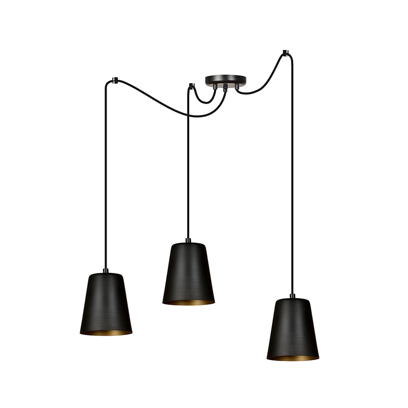 Suspension Link en forme d'araignée avec base en métal et abat-jour au design contemporain par Emibig Suspension Link en forme d'araignée avec base en métal et abat-jour au design contemporain par Emibig