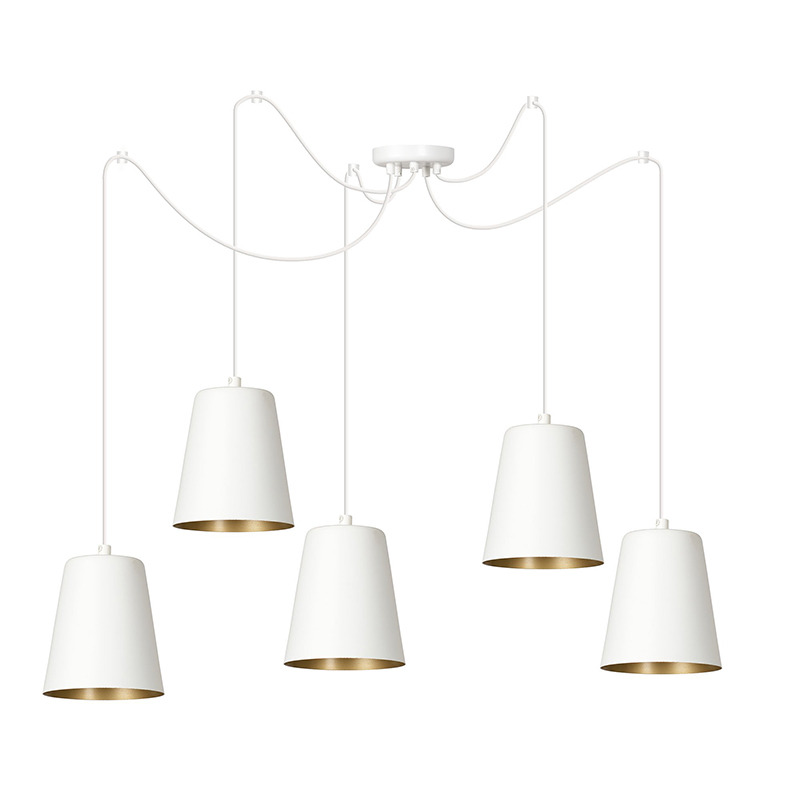 Suspension Link en forme d'araignée avec base en métal et abat-jour au design contemporain par Emibig Suspension Link en forme d'araignée avec base en métal et abat-jour au design contemporain par Emibig