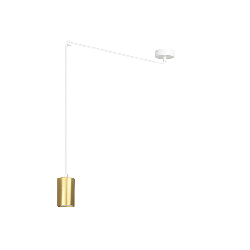 Suspension Traker en forme d'araignée avec base en métal et abat-jour en tube au design contemporain par Emibig Suspension Traker en forme d'araignée avec base en métal et abat-jour en tube au design contemporain par Emibig