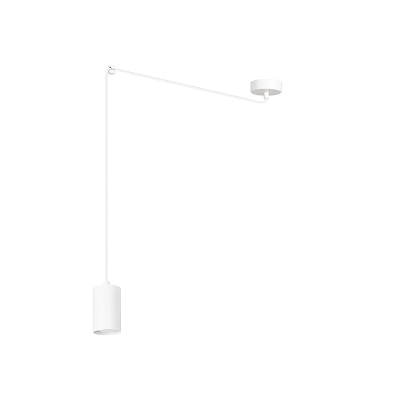 Suspension Traker en forme d'araignée avec base en métal et abat-jour en tube au design contemporain par Emibig Suspension Traker en forme d'araignée avec base en métal et abat-jour en tube au design contemporain par Emibig