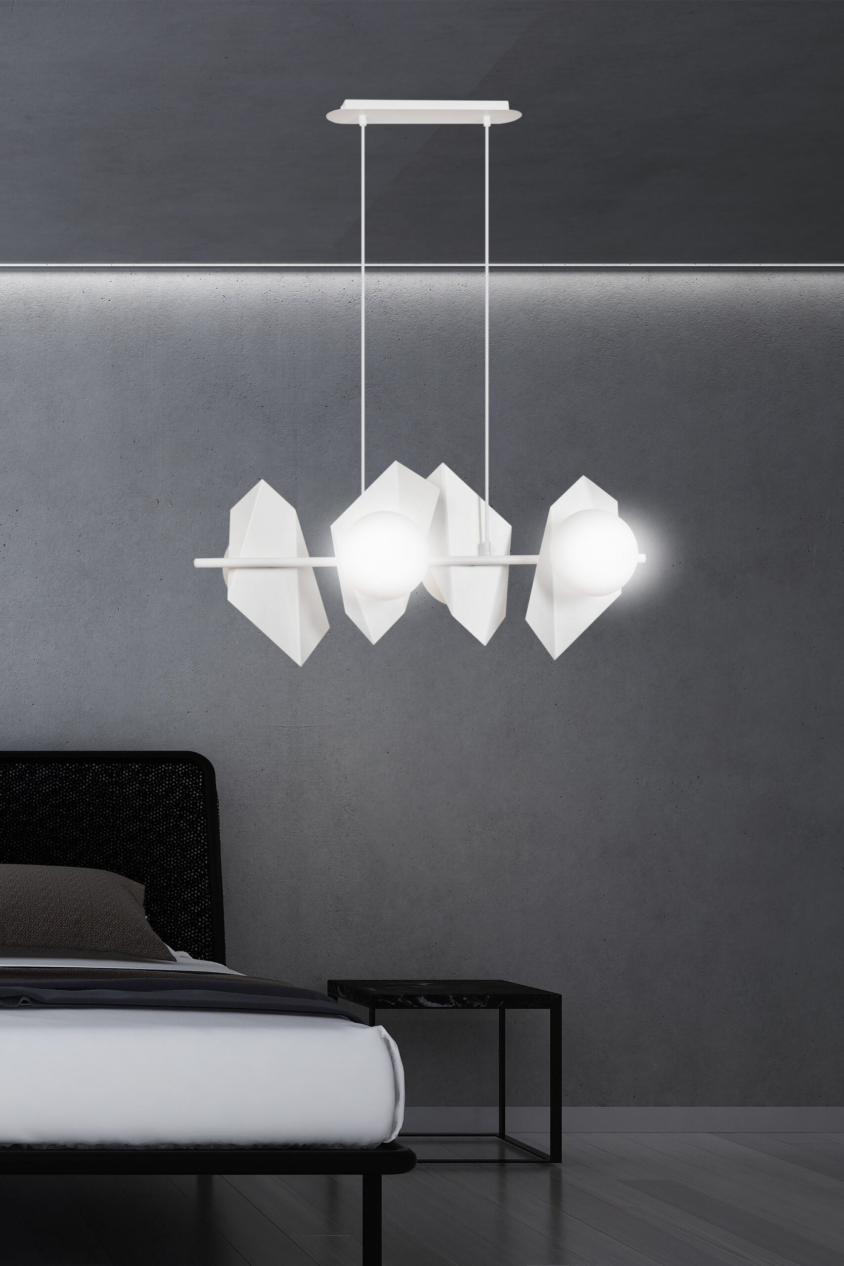 Suspension Drifton base en métal de forme geométrique au design contemporain par Emibig Suspension Drifton base en métal de forme geométrique au design contemporain par Emibig