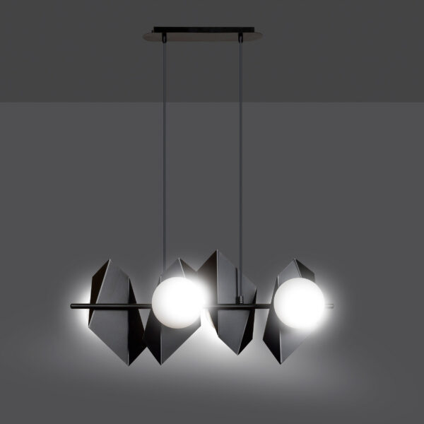 Suspension Drifton base en métal de forme geométrique au design contemporain par Emibig