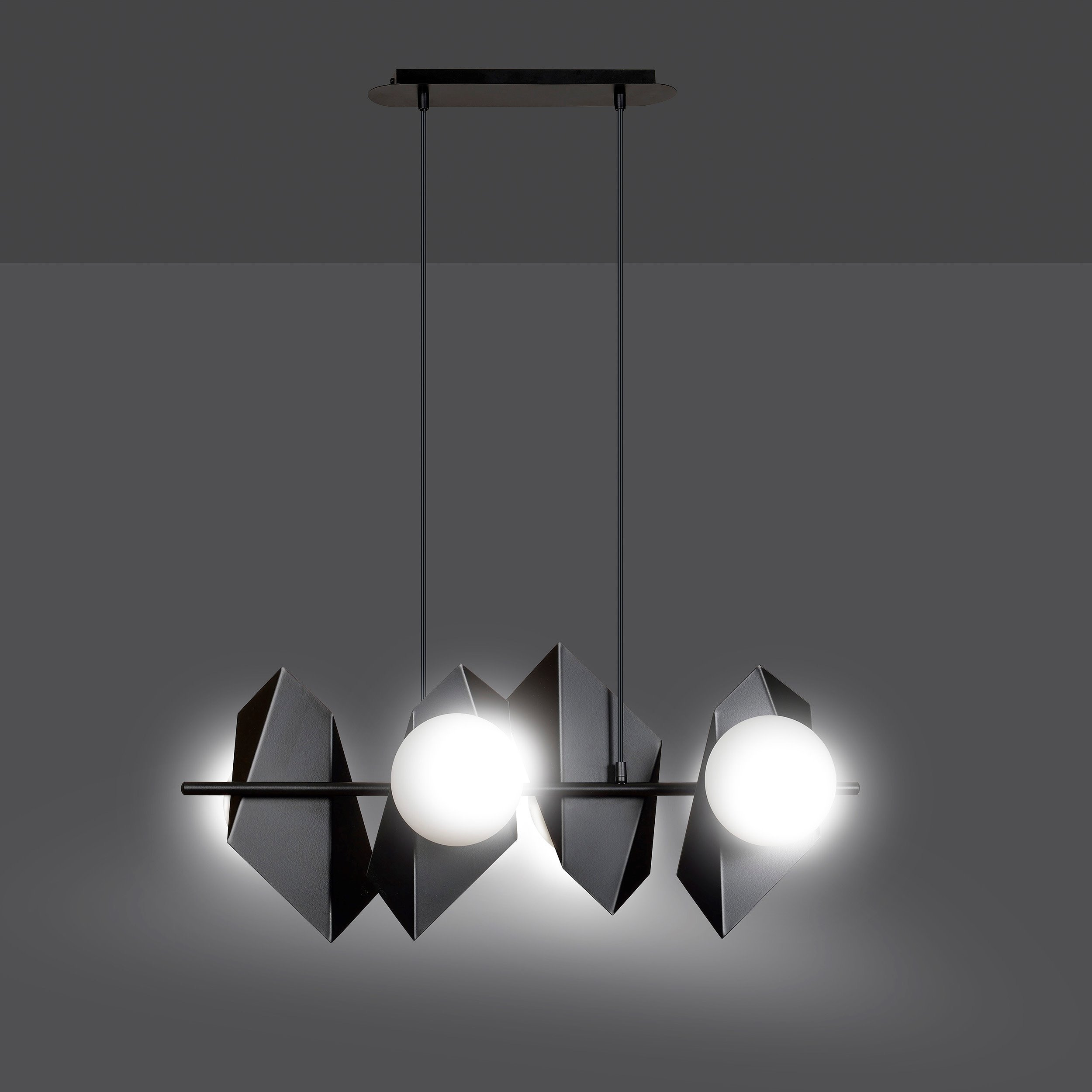Suspension Drifton base en métal de forme geométrique au design contemporain par Emibig
