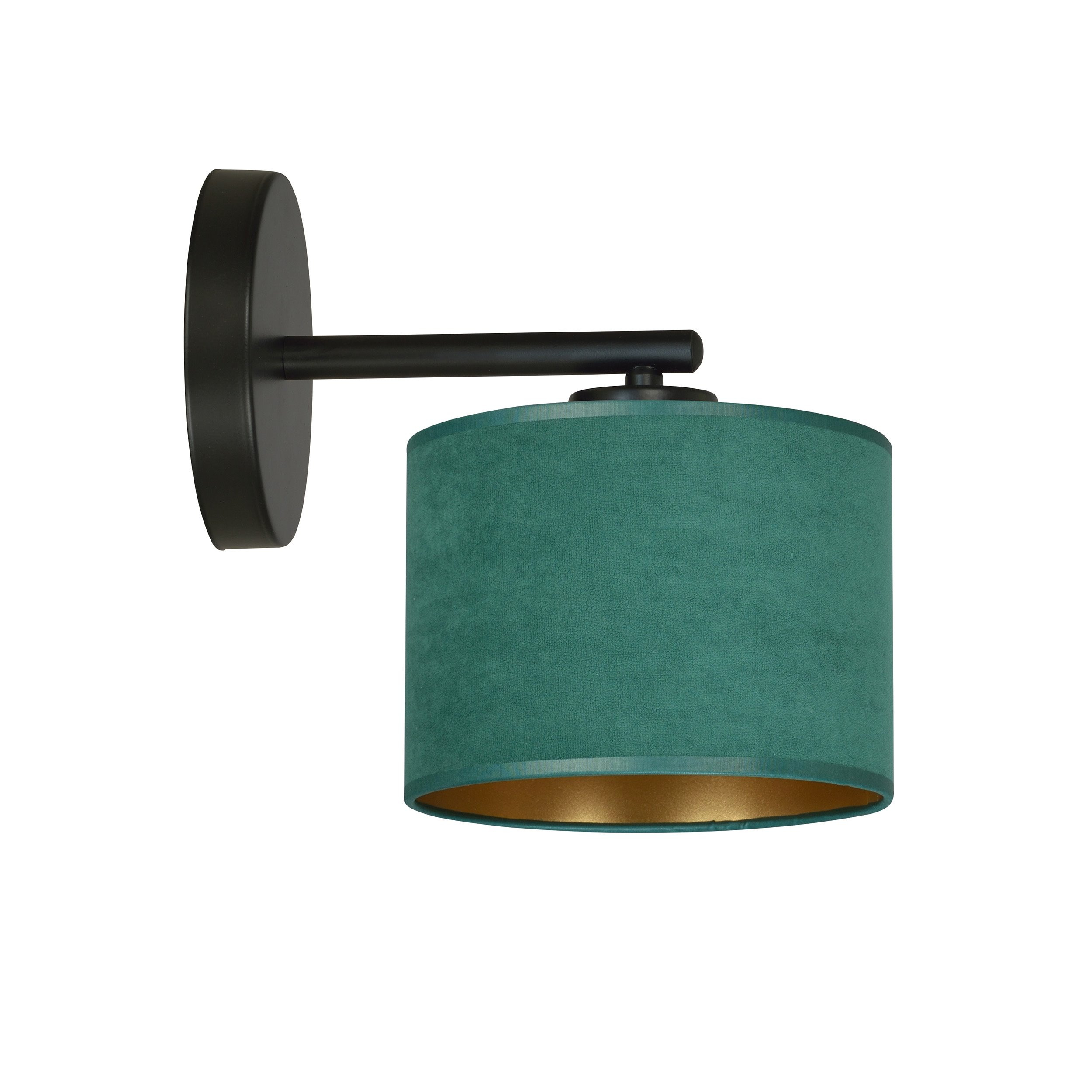 Applique murale Hilde base en métal et abat-jour en velours au design contemporain par Emibig