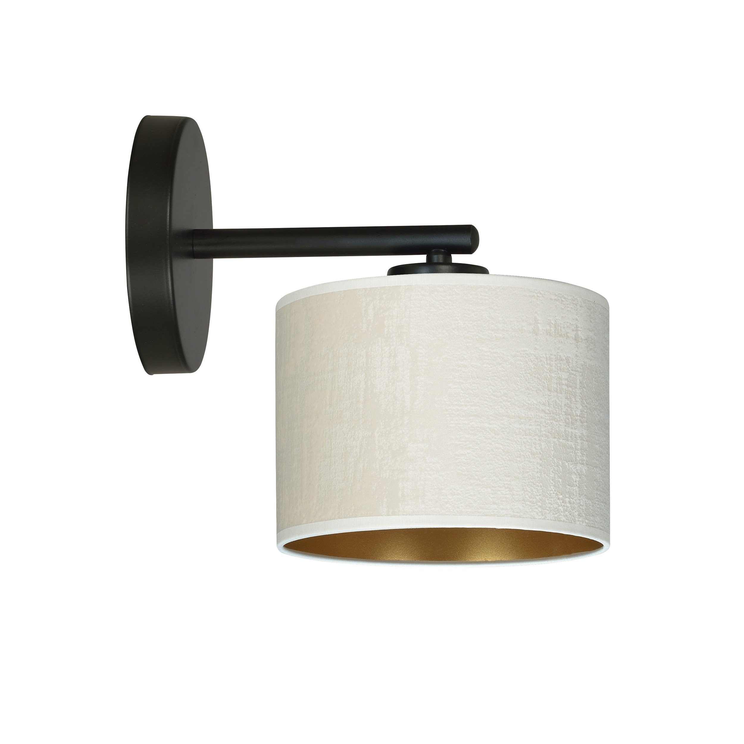 Applique murale Hilde base en métal et abat-jour en velours au design contemporain par Emibig