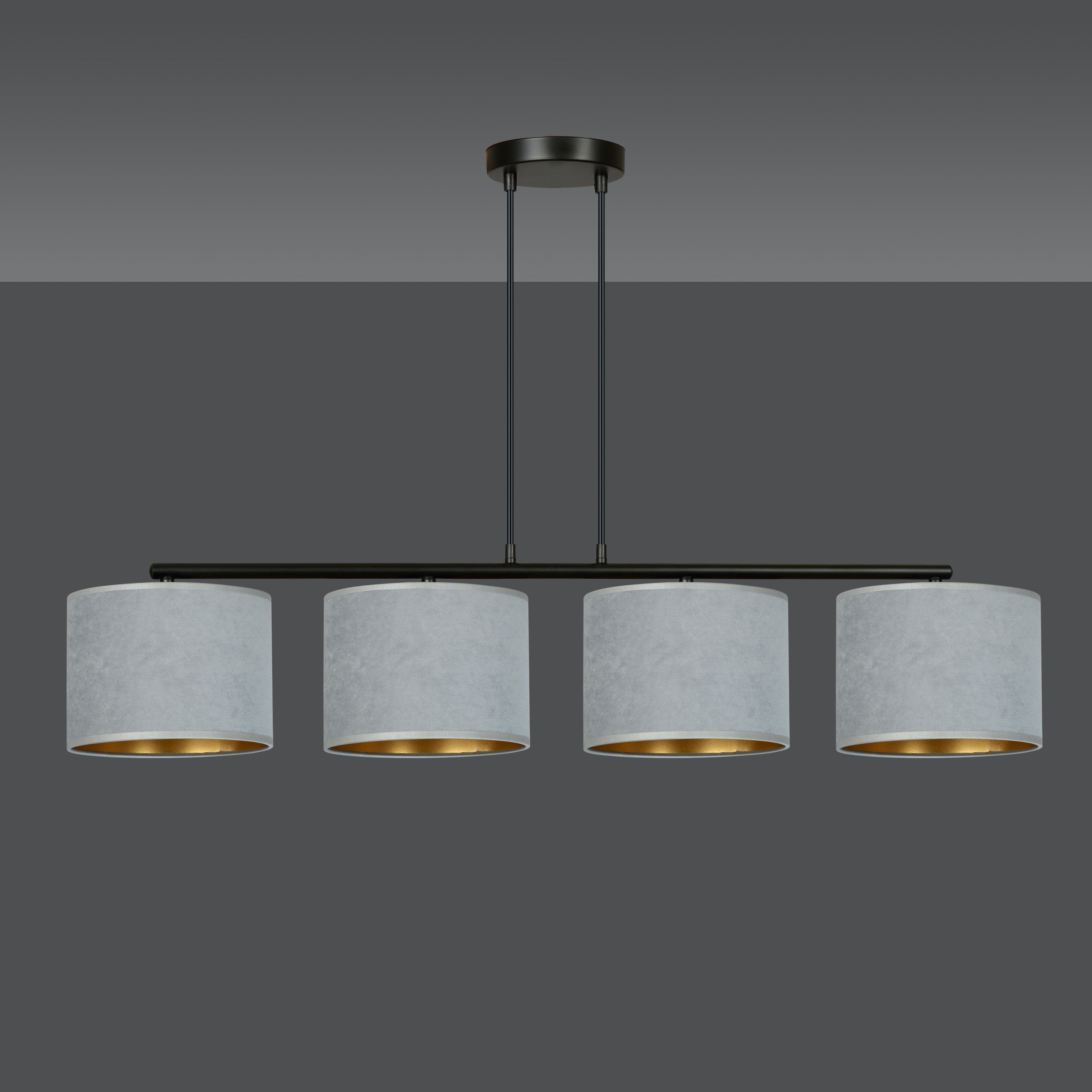 Suspension Hilde base en métal et abat-jour en velours au design contemporain par Emibig Suspension Hilde base en métal et abat-jour en velours au design contemporain par Emibig