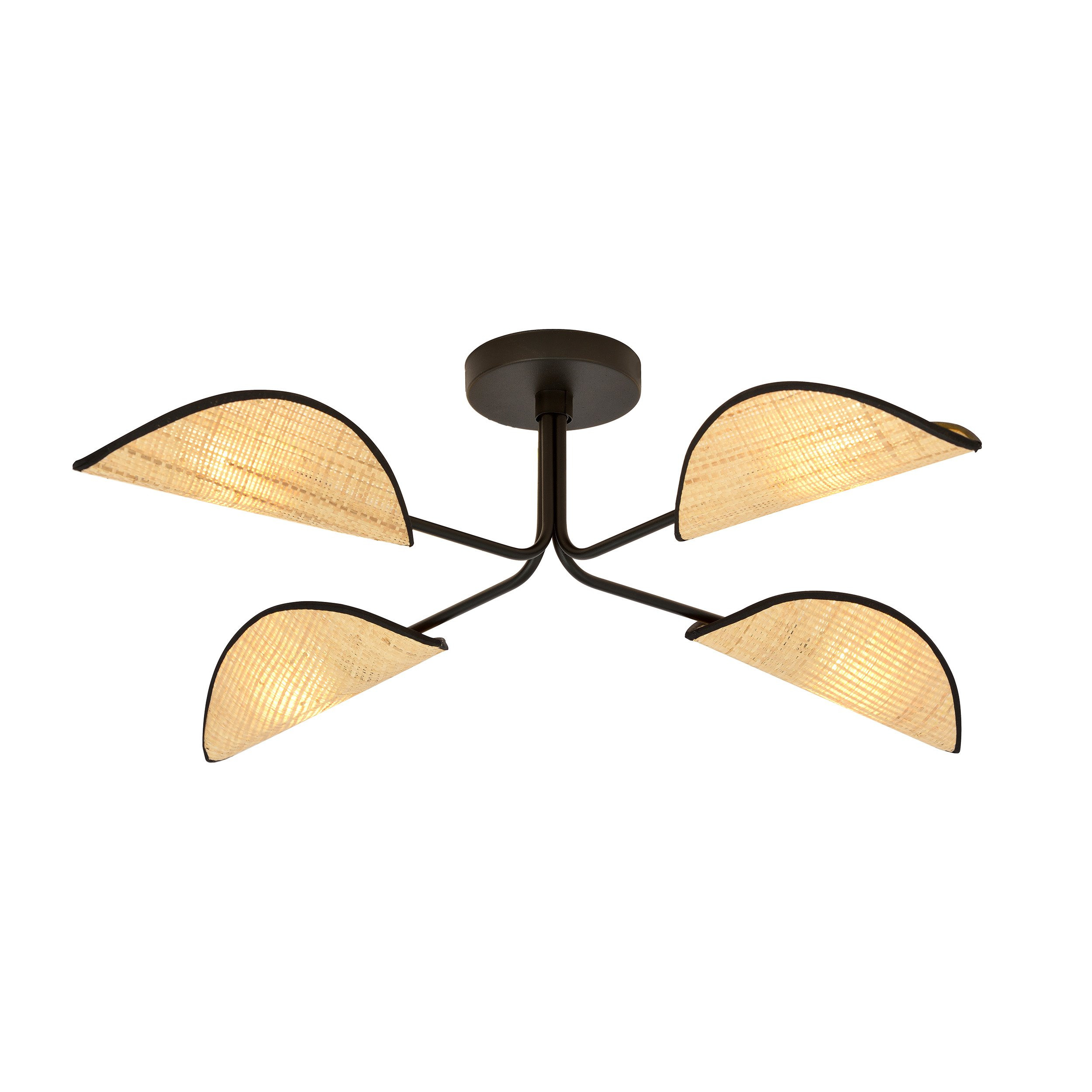 Plafonnier Gomez base en métal avec abat-jour en forme de feuille au design contemporain par Emibig Plafonnier Gomez base en métal avec abat-jour en forme de feuille au design contemporain par Emibig