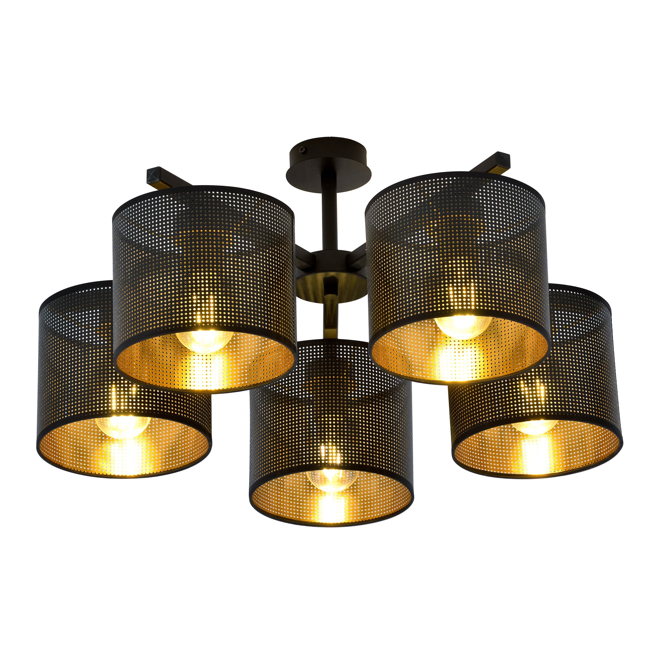 Plafonnier Jordan base en métal avec abat-jour au motif ajouré au design contemporain par Emibig Plafonnier Jordan base en métal avec abat-jour au motif ajouré au design contemporain par Emibig