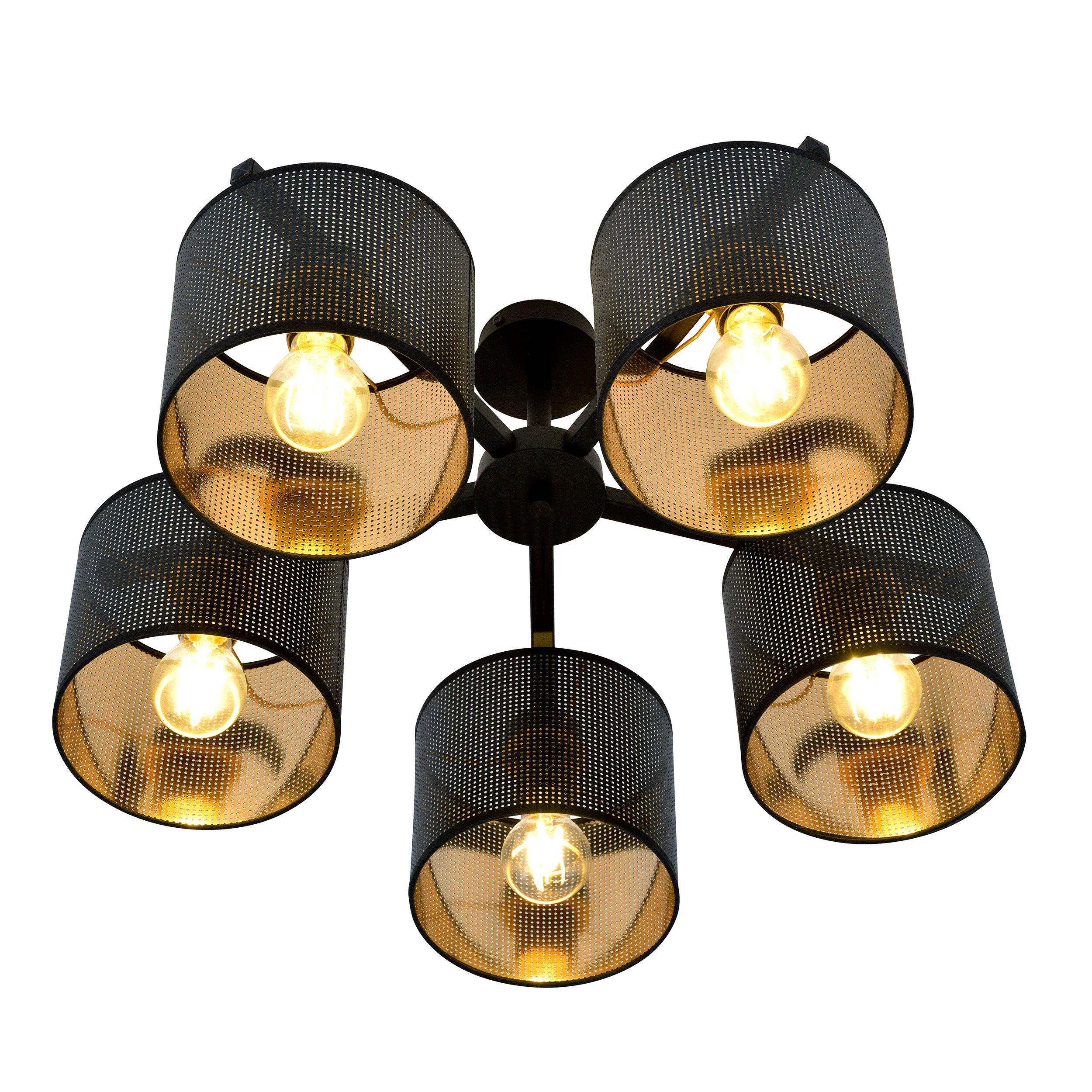 Plafonnier Jordan base en métal avec abat-jour au motif ajouré au design contemporain par Emibig Plafonnier Jordan base en métal avec abat-jour au motif ajouré au design contemporain par Emibig