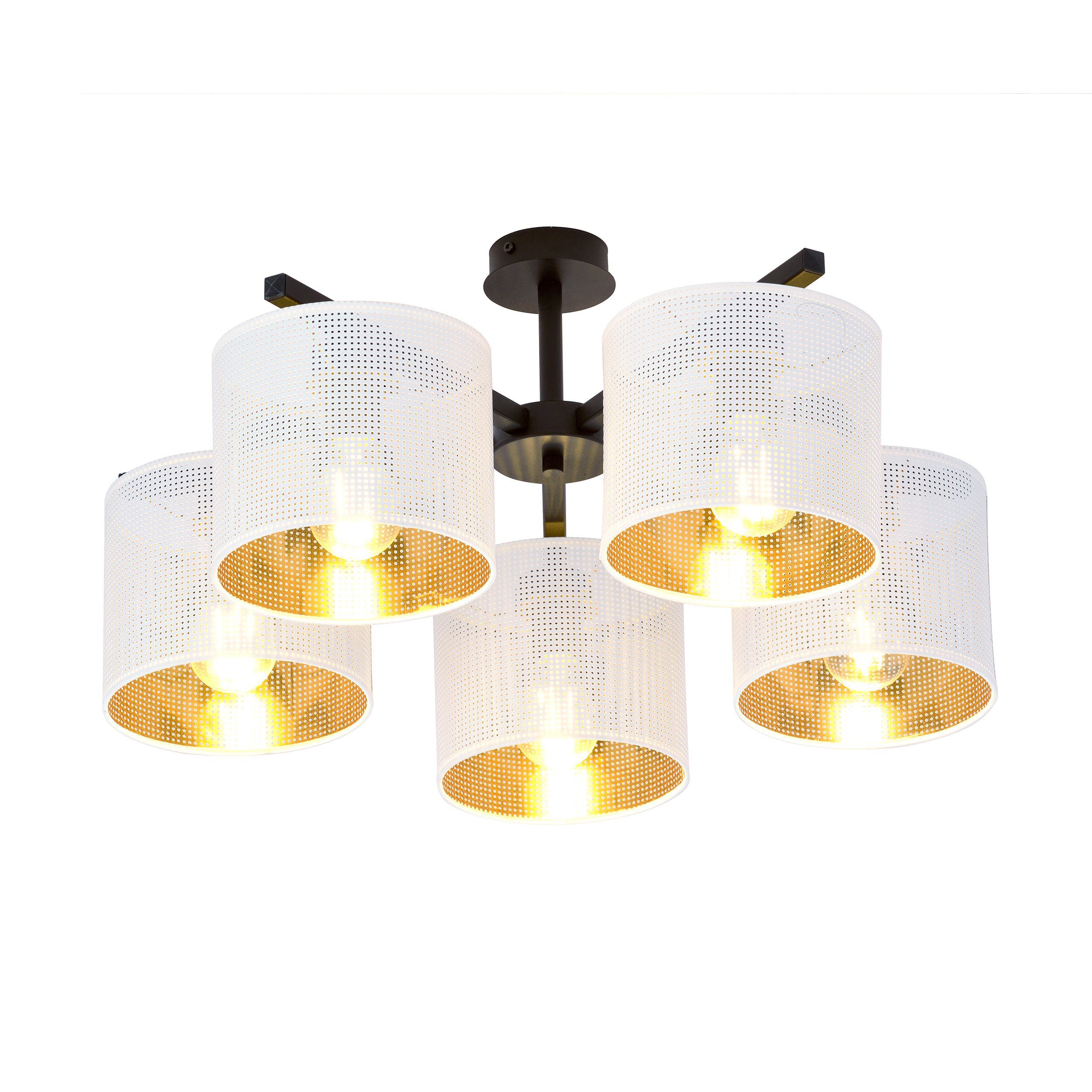 Plafonnier Jordan base en métal avec abat-jour au motif ajouré au design contemporain par Emibig Plafonnier Jordan base en métal avec abat-jour au motif ajouré au design contemporain par Emibig