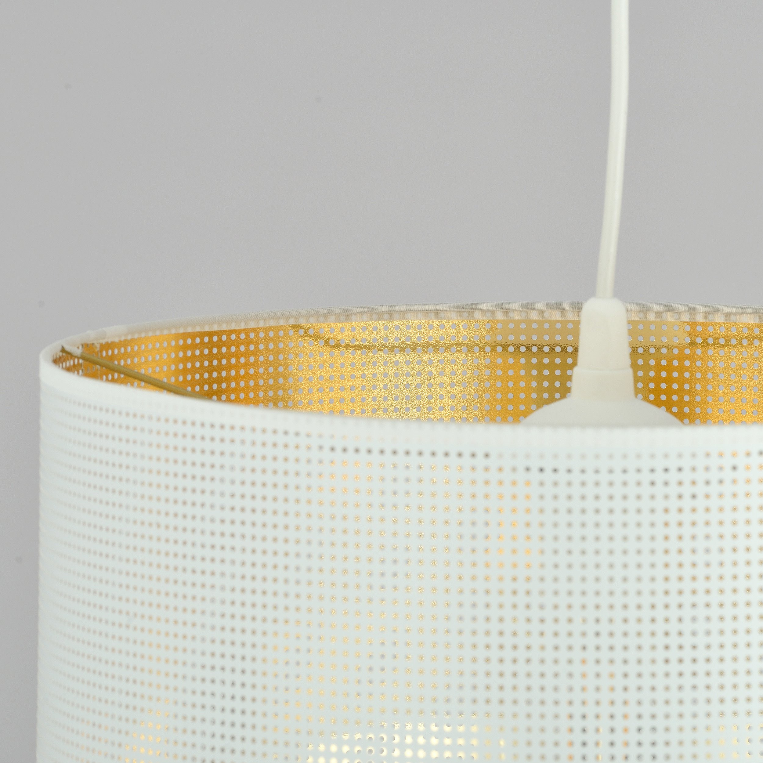 Suspension Aston base en métal avec grand abat-jour au design contemporain par Emibig