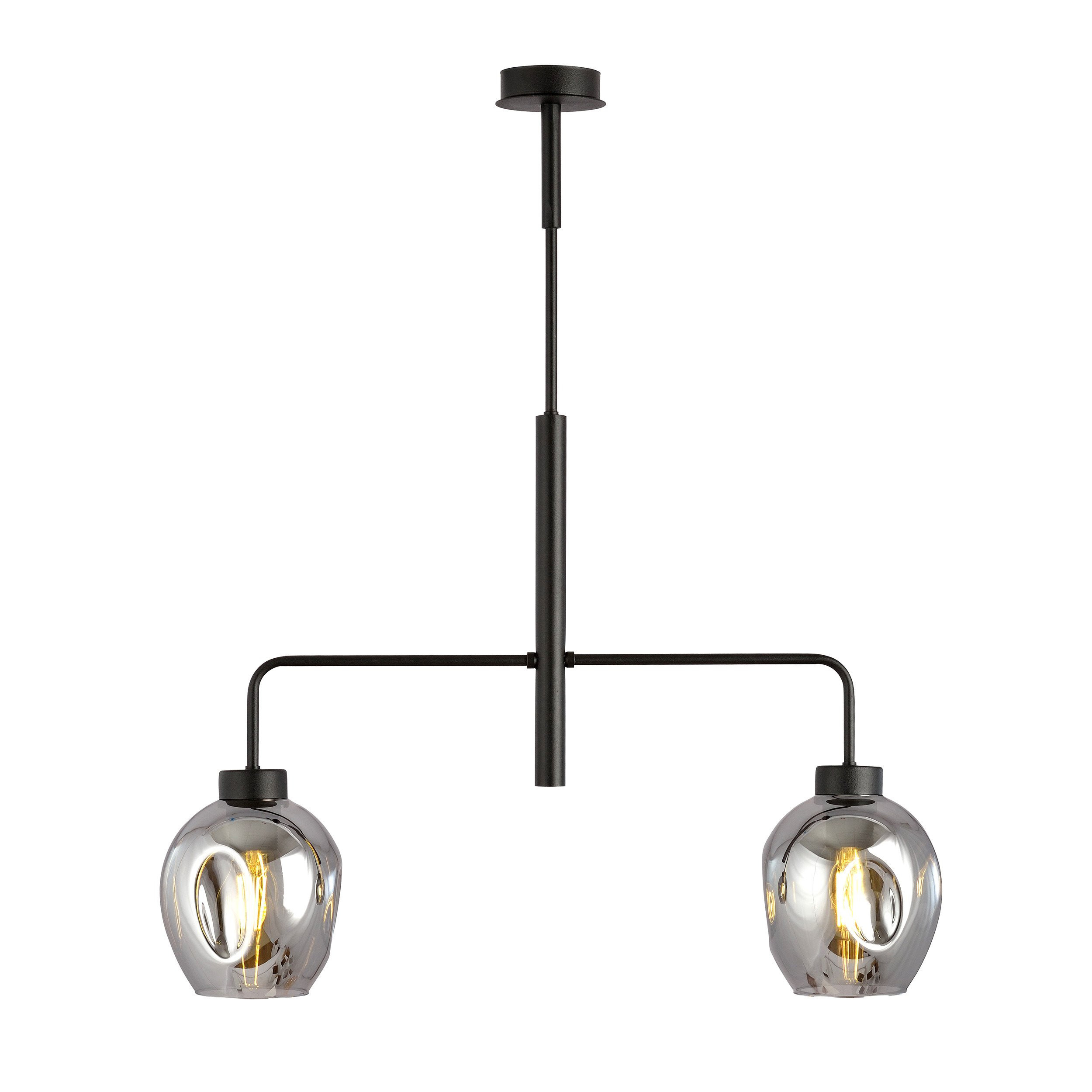 Suspension Lukka abase en métal en forme de fourche au design contemporain par Emibig