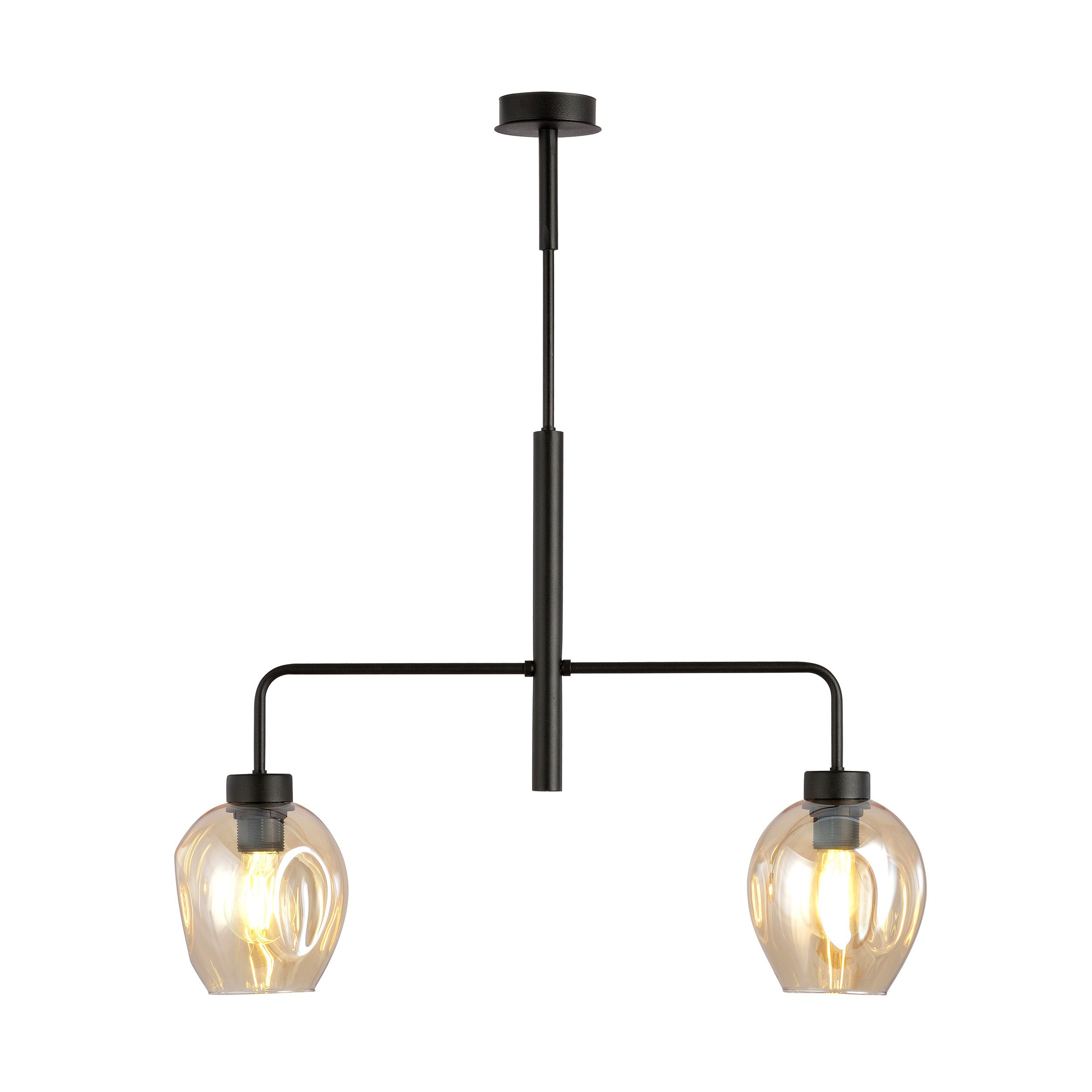 Suspension Lukka abase en métal en forme de fourche au design contemporain par Emibig Suspension Lukka abase en métal en forme de fourche au design contemporain par Emibig