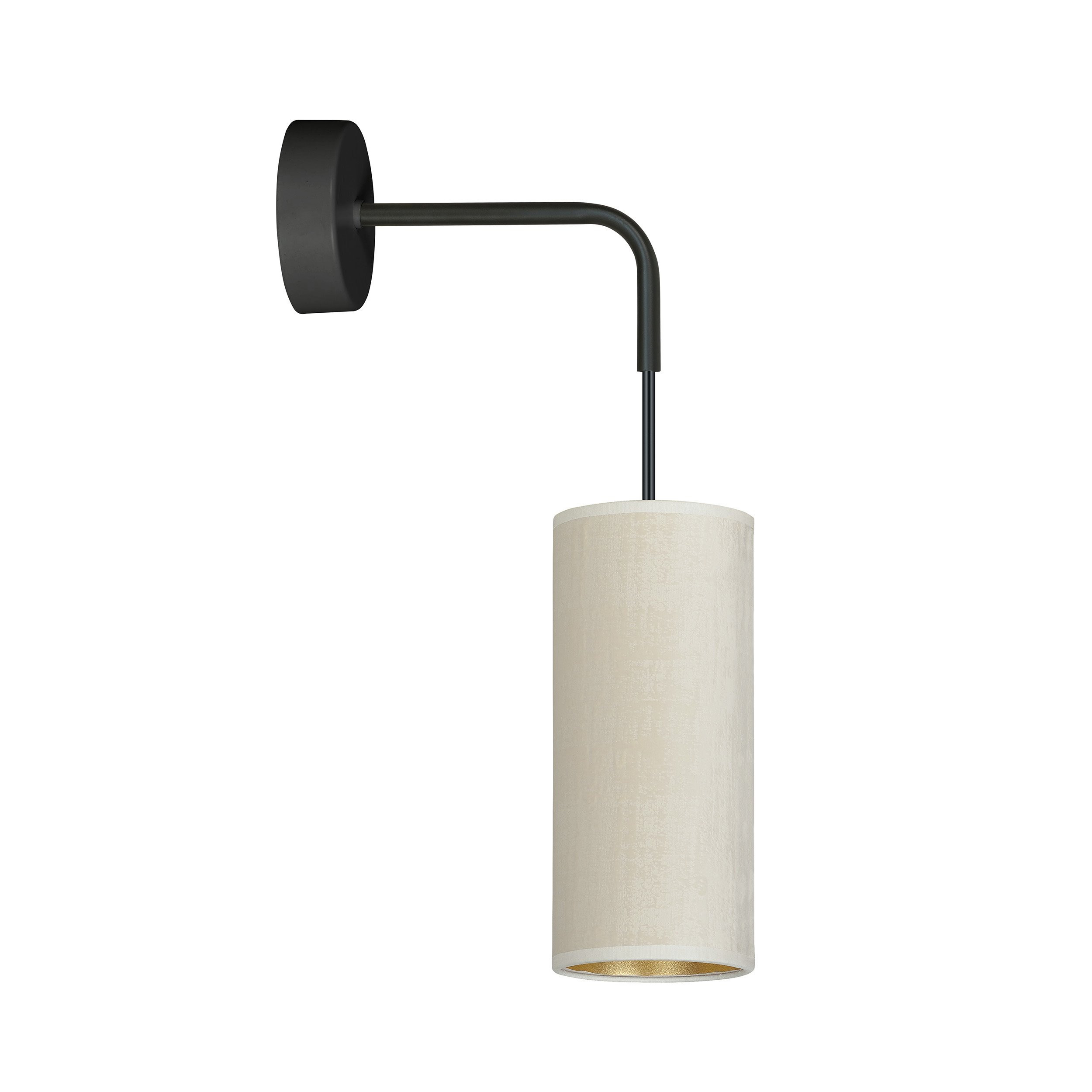 Applique murale Bente base en métal avec abat-jour en velours au design contemporain par Emibig Applique murale Bente base en métal avec abat-jour en velours au design contemporain par Emibig