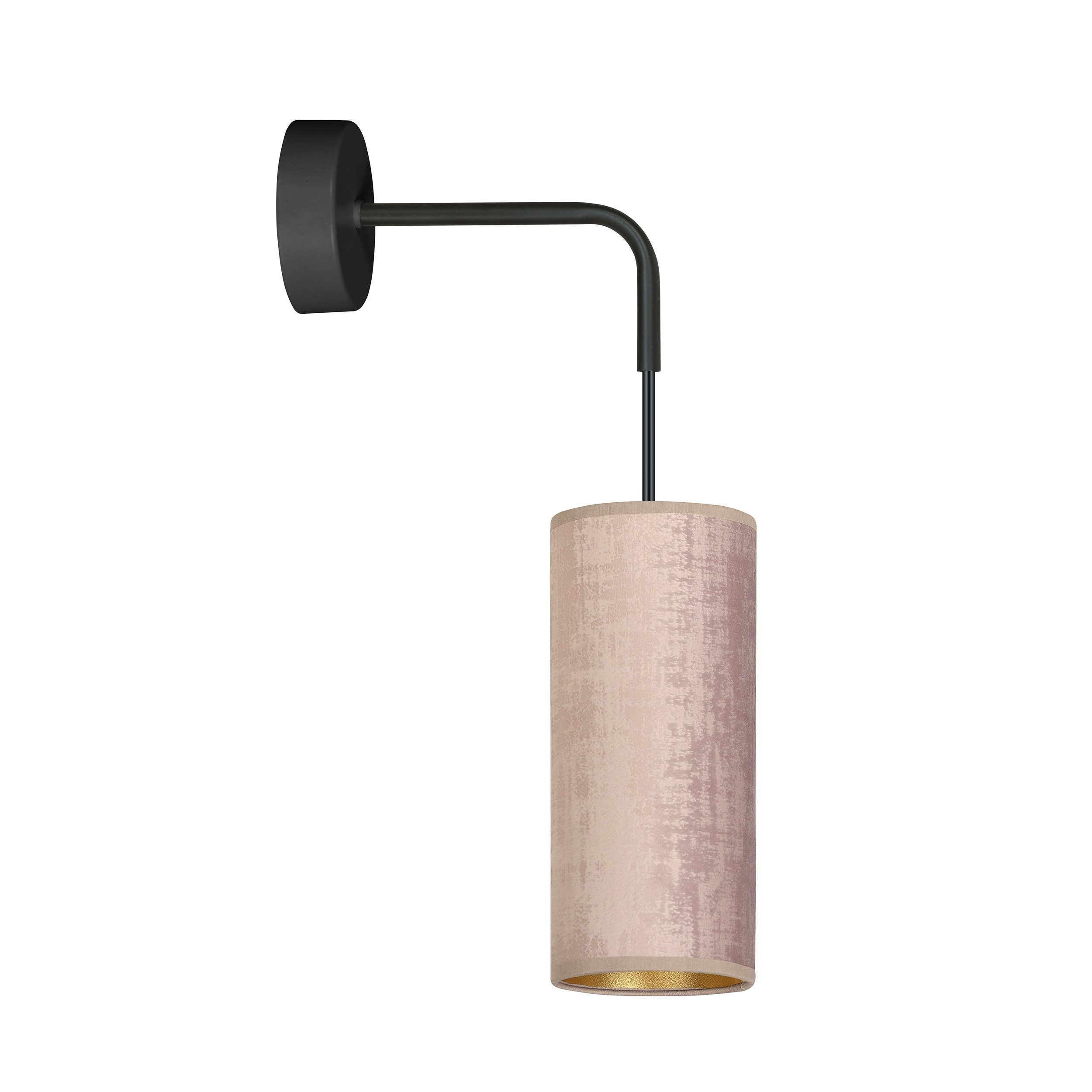 Applique murale Bente base en métal avec abat-jour en velours au design contemporain par Emibig Applique murale Bente base en métal avec abat-jour en velours au design contemporain par Emibig