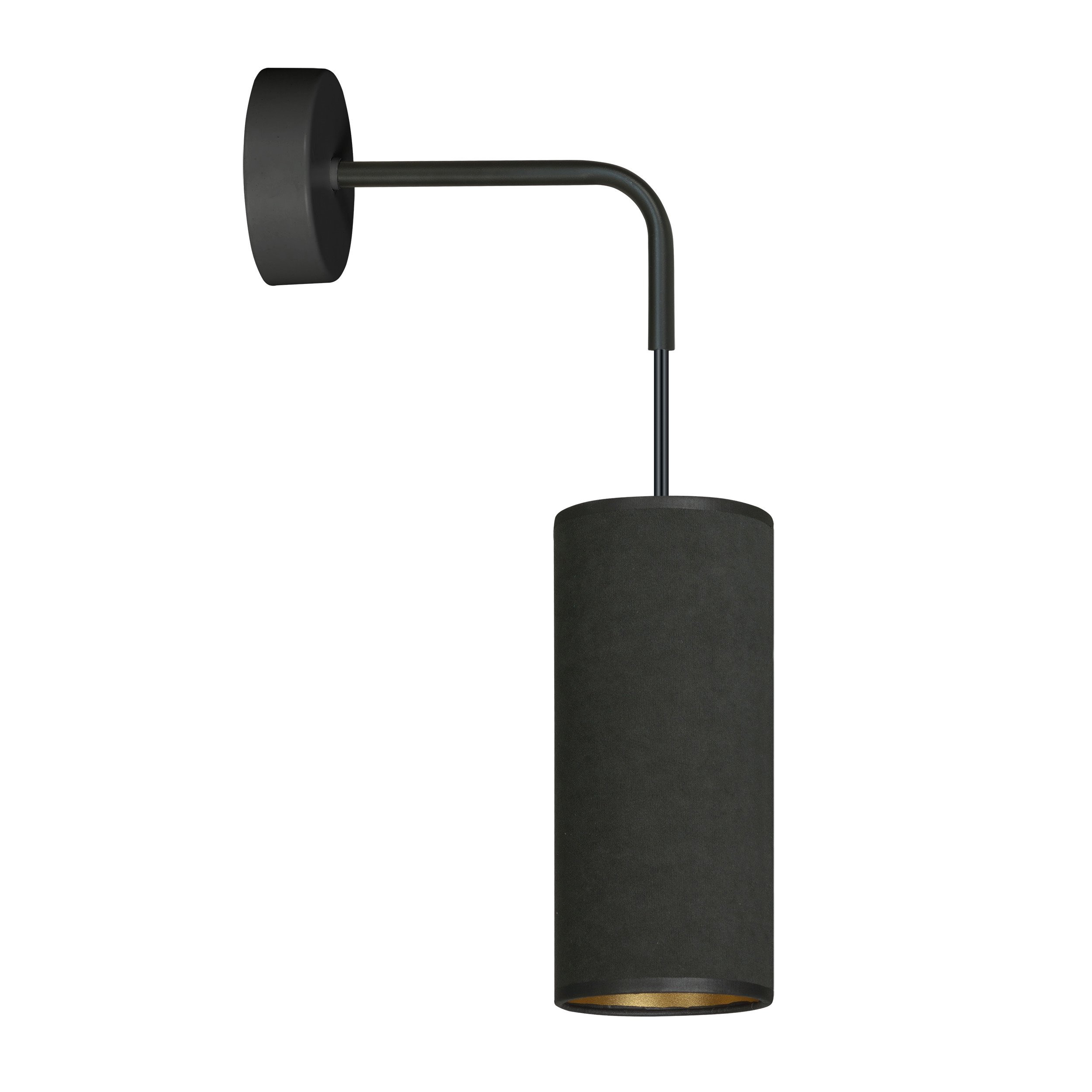 Applique murale Bente base en métal avec abat-jour en velours au design contemporain par Emibig Applique murale Bente base en métal avec abat-jour en velours au design contemporain par Emibig