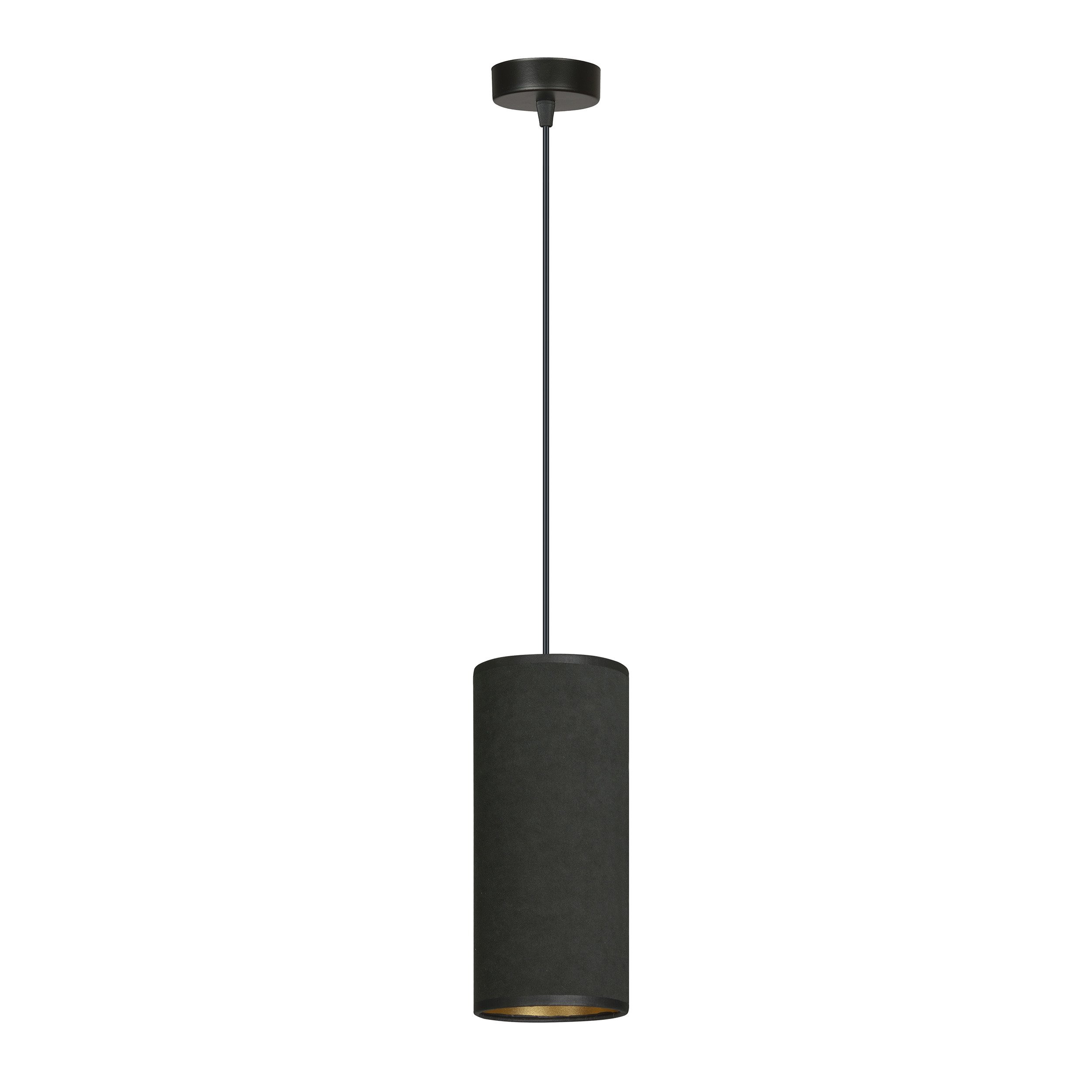 Suspension Bente base en métal circulaire avec abat-jour en velours au design contemporain par Emibig