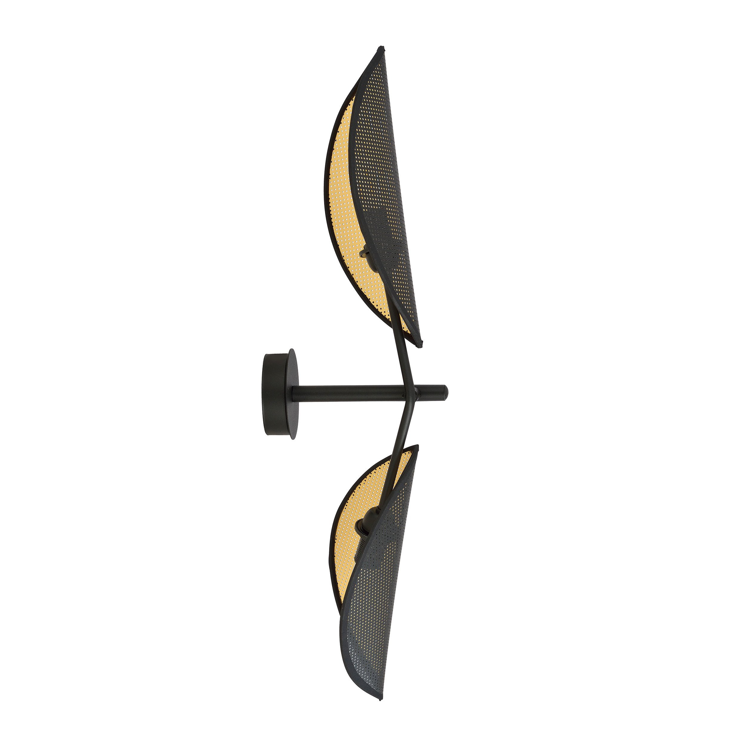Applique murale Vene Base en métal avec abat-jour en forme de feuille au design contemporain par Emibig