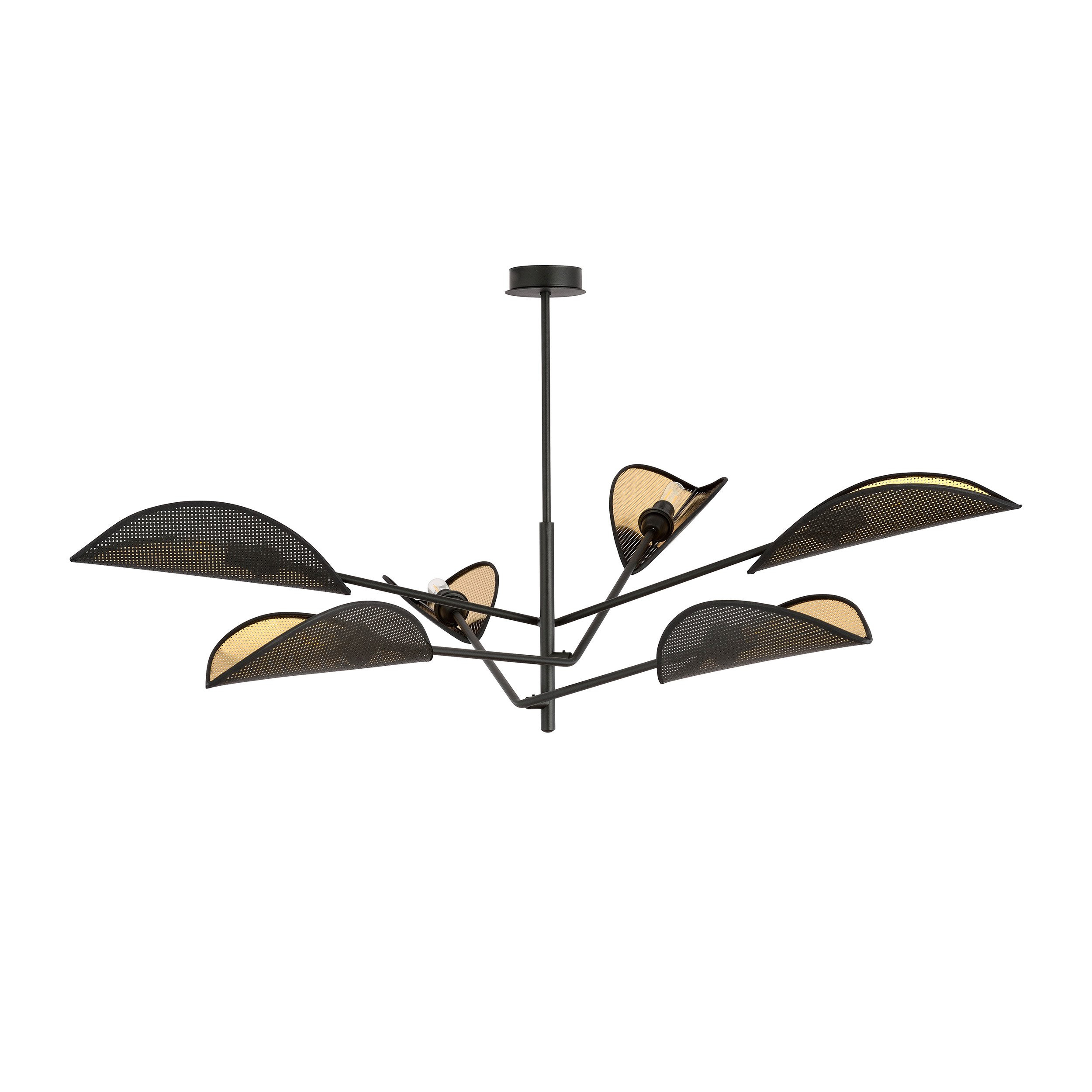 Plafonnier Vene Base en métal avec abat-jour en forme de feuille au design contemporain par Emibig Plafonnier Vene Base en métal avec abat-jour en forme de feuille au design contemporain par Emibig