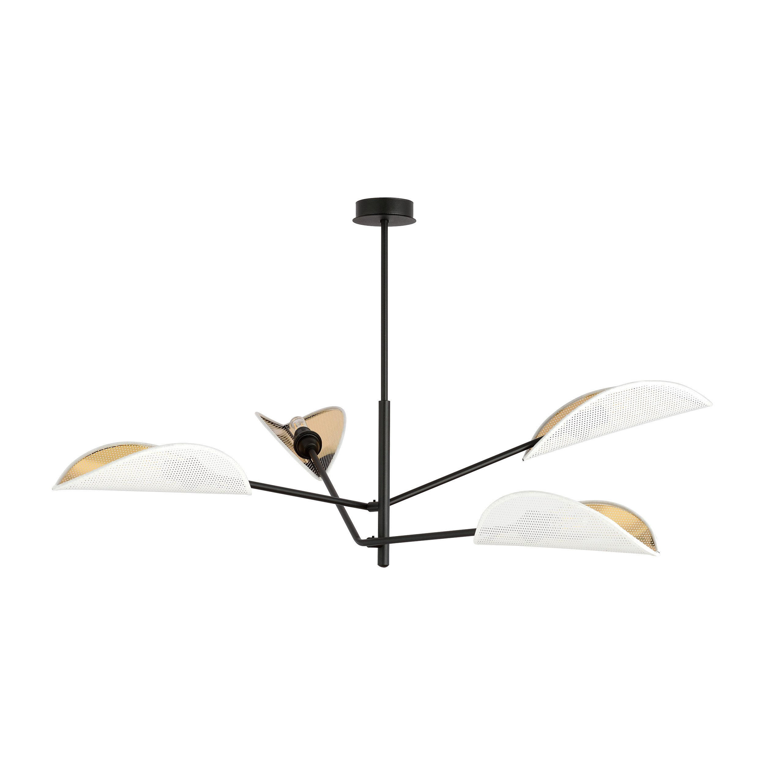 Plafonnier Vene Base en métal avec abat-jour en forme de feuille au design contemporain par Emibig Plafonnier Vene Base en métal avec abat-jour en forme de feuille au design contemporain par Emibig