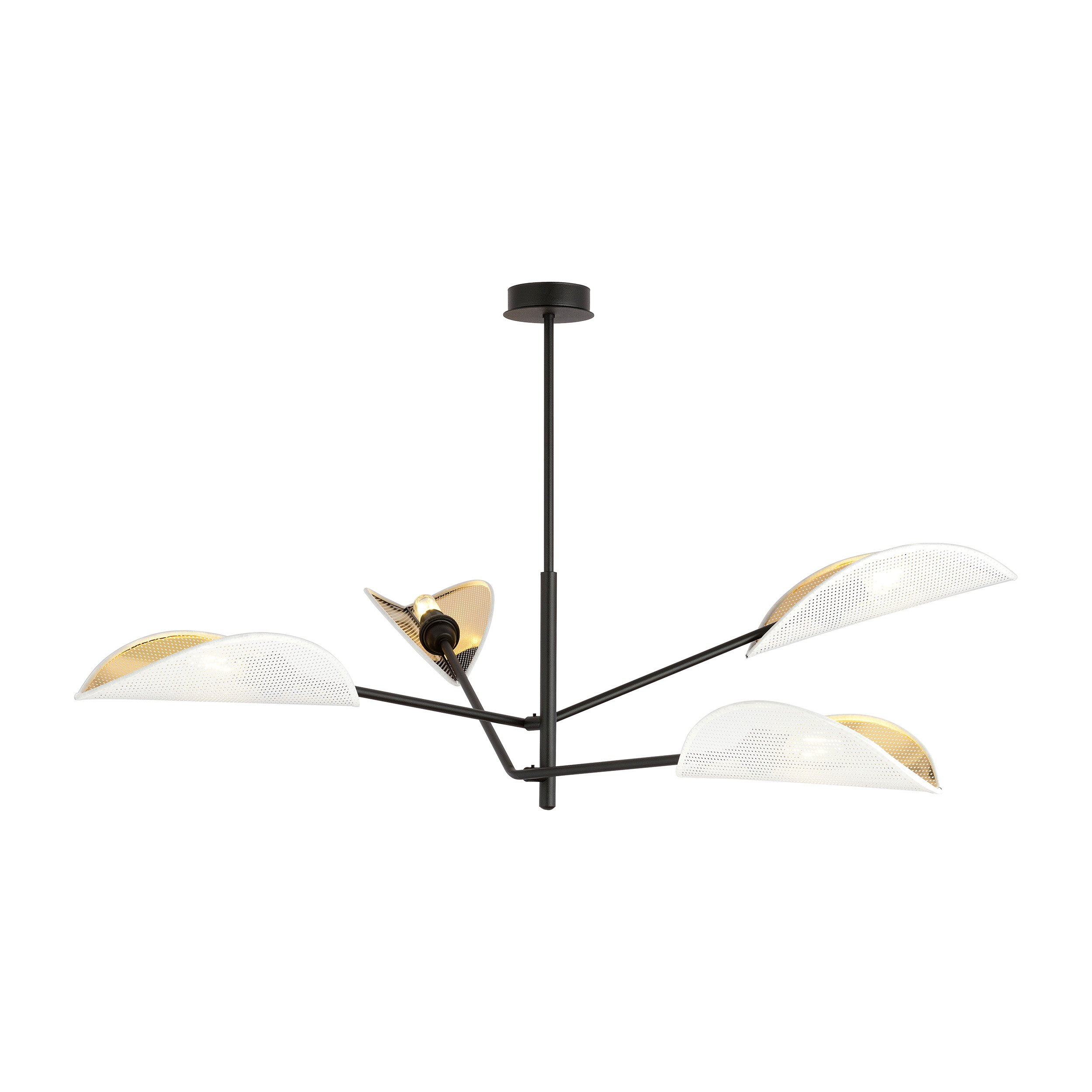 Plafonnier Vene Base en métal avec abat-jour en forme de feuille au design contemporain par Emibig Plafonnier Vene Base en métal avec abat-jour en forme de feuille au design contemporain par Emibig