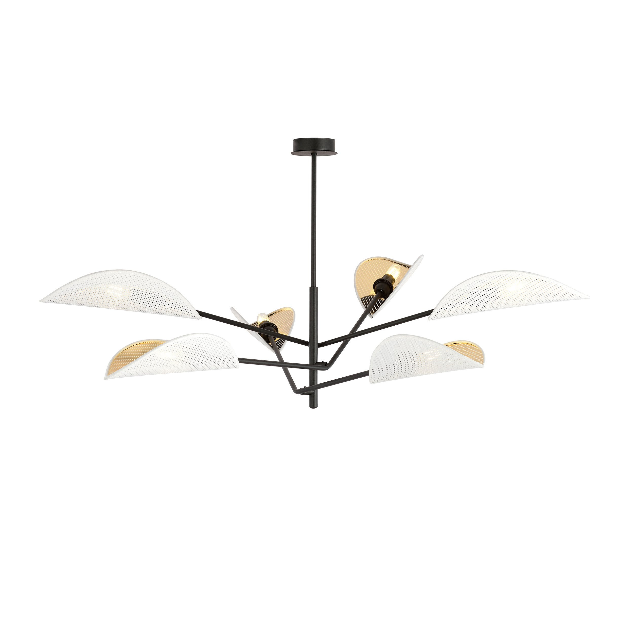 Plafonnier Vene Base en métal avec abat-jour en forme de feuille au design contemporain par Emibig Plafonnier Vene Base en métal avec abat-jour en forme de feuille au design contemporain par Emibig