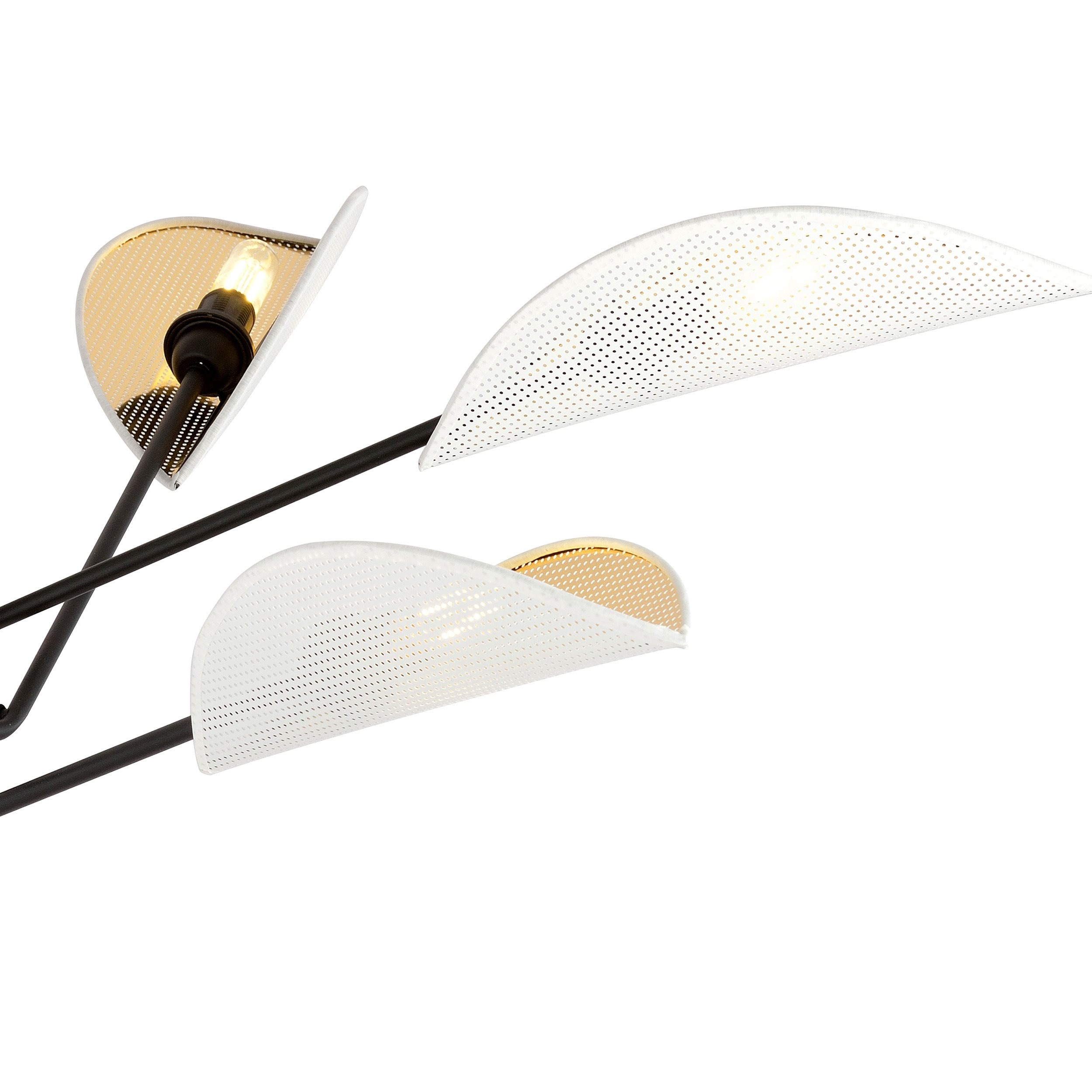Plafonnier Vene Base en métal avec abat-jour en forme de feuille au design contemporain par Emibig Plafonnier Vene Base en métal avec abat-jour en forme de feuille au design contemporain par Emibig