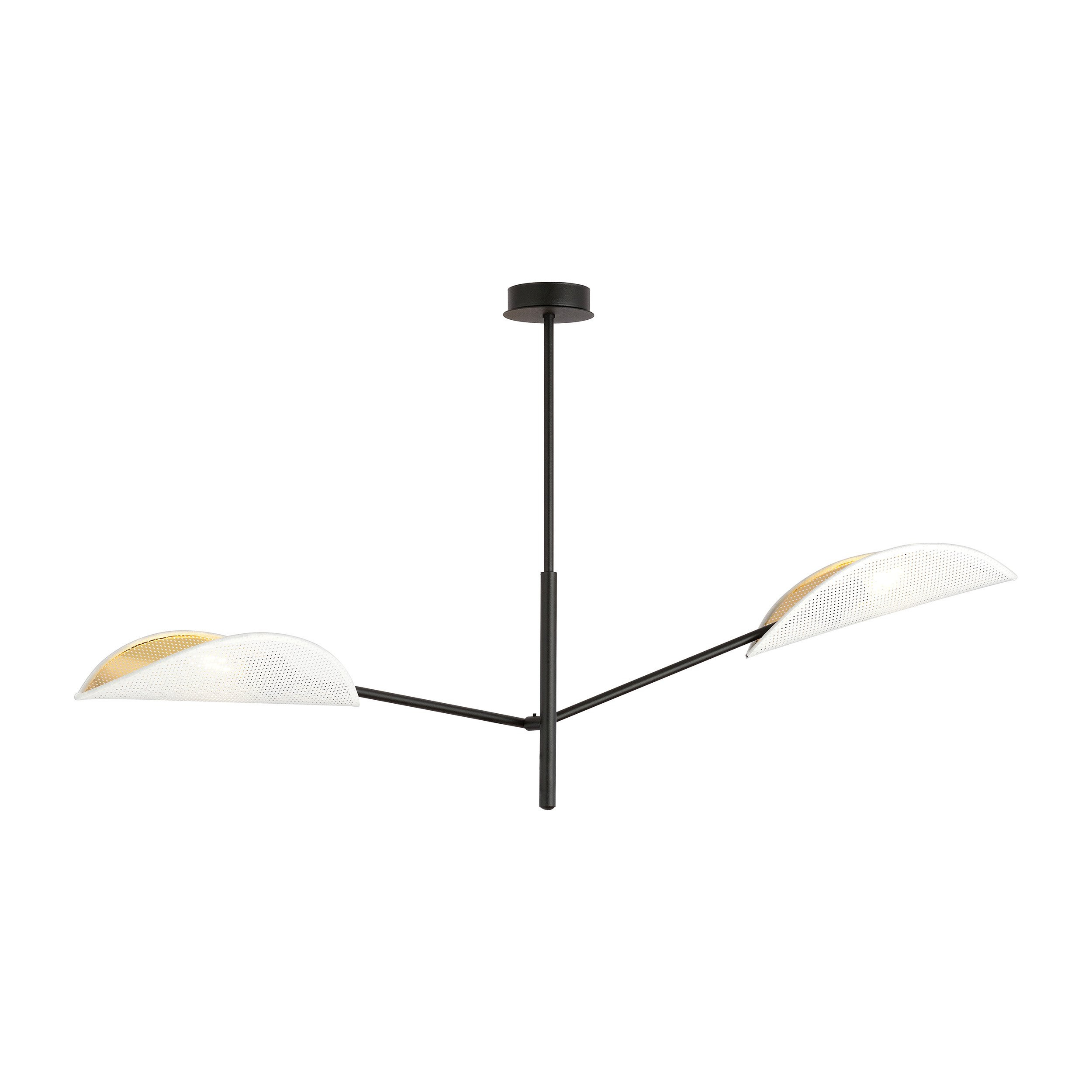 Plafonnier Vene Base en métal avec abat-jour en forme de feuille au design contemporain par Emibig Plafonnier Vene Base en métal avec abat-jour en forme de feuille au design contemporain par Emibig